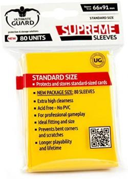 UG Supreme Sleeves Standard Yellow 80 ct.